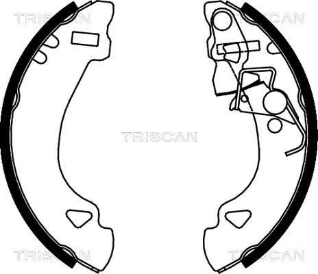 Triscan 8100 15548 - Jeu de mâchoires de frein cwaw.fr