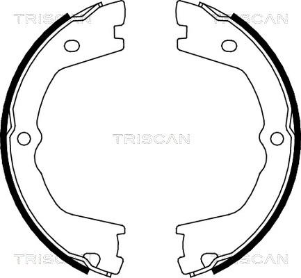 Triscan 8100 15019 - Jeu de mâchoires de frein, frein de stationnement cwaw.fr