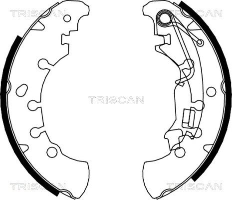 Triscan 8100 15023 - Jeu de mâchoires de frein cwaw.fr