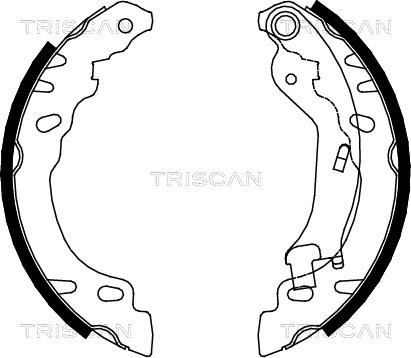 Triscan 8100 15022 - Jeu de mâchoires de frein cwaw.fr