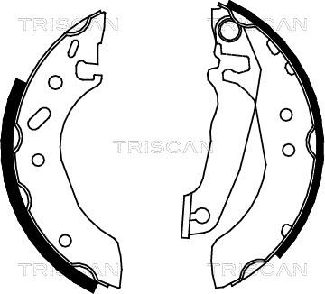 Triscan 8100 16535 - Jeu de mâchoires de frein cwaw.fr