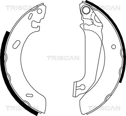 Triscan 8100 16536 - Jeu de mâchoires de frein cwaw.fr