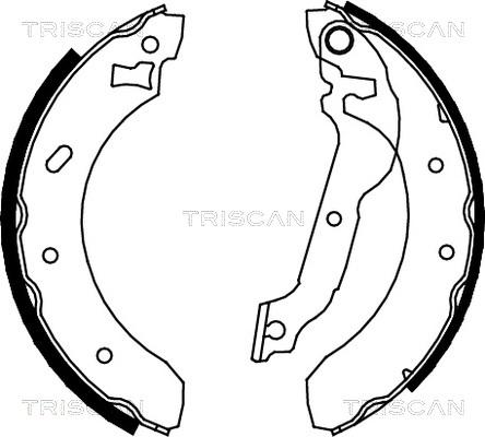 Triscan 8100 16537 - Jeu de mâchoires de frein cwaw.fr