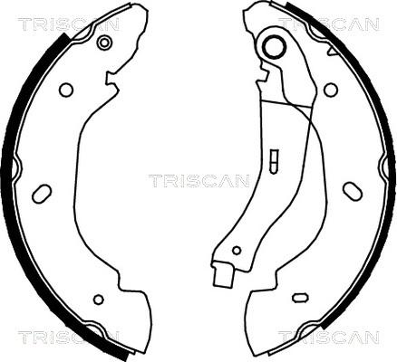 Triscan 8100 16007 - Jeu de mâchoires de frein cwaw.fr