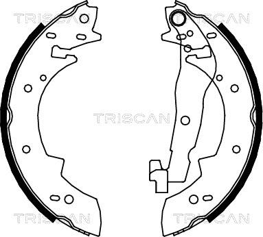 Triscan 8100 10447 - Jeu de mâchoires de frein cwaw.fr