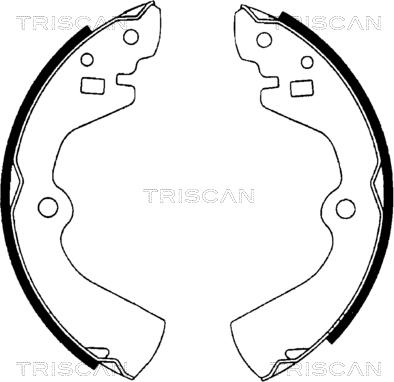 Triscan 8100 10464 - Jeu de mâchoires de frein cwaw.fr