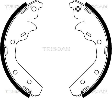 Triscan 8100 10592 - Jeu de mâchoires de frein cwaw.fr