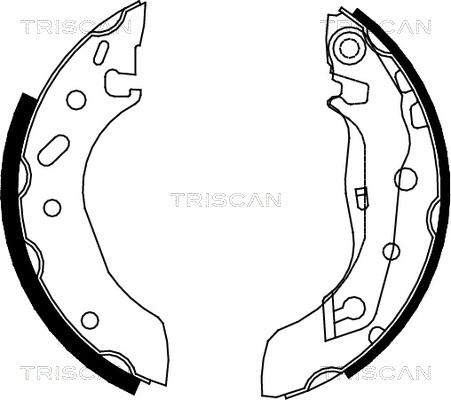 Triscan 8100 10586 - Jeu de mâchoires de frein cwaw.fr