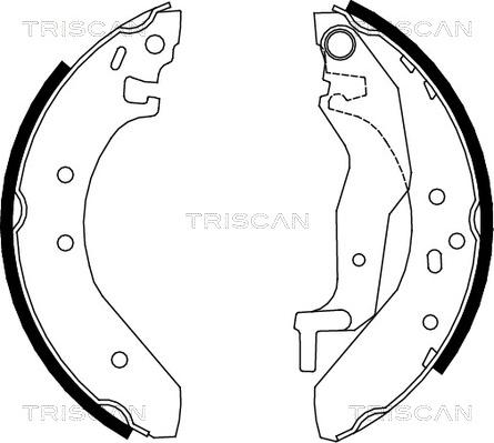 Triscan 8100 10527 - Jeu de mâchoires de frein cwaw.fr