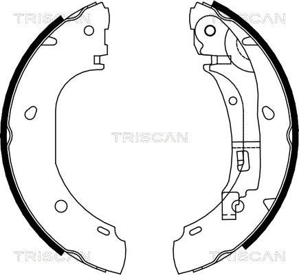 Triscan 8100 10007 - Jeu de mâchoires de frein cwaw.fr