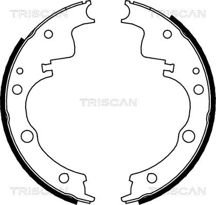 Triscan 8100 10014 - Jeu de mâchoires de frein cwaw.fr