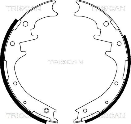 Triscan 8100 10016 - Jeu de mâchoires de frein cwaw.fr