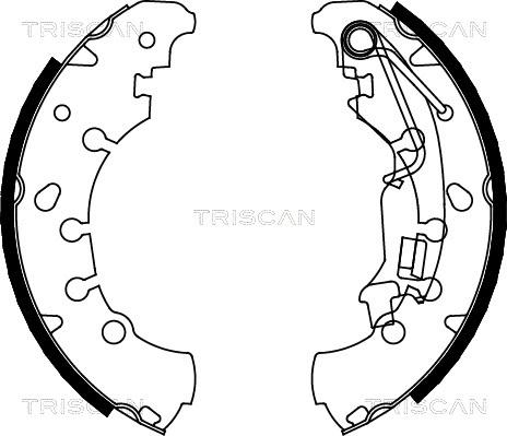 Triscan 8100 10011 - Jeu de mâchoires de frein cwaw.fr