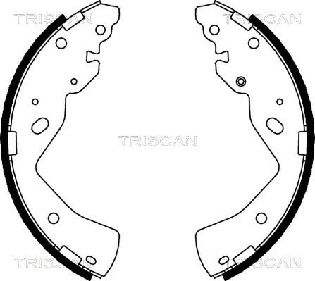 Triscan 8100 10018 - Jeu de mâchoires de frein cwaw.fr