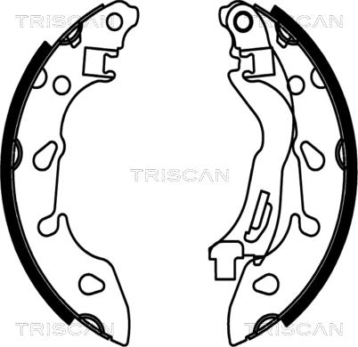 Triscan 8100 10038 - Jeu de mâchoires de frein cwaw.fr