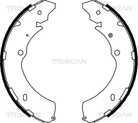 Triscan 8100 10032 - Jeu de mâchoires de frein cwaw.fr