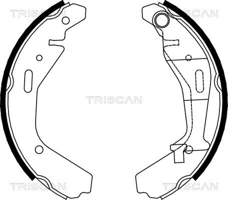 Triscan 8100 10024 - Jeu de mâchoires de frein cwaw.fr