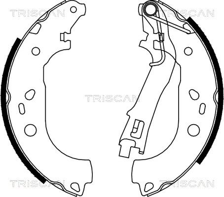 Triscan 8100 10028 - Jeu de mâchoires de frein cwaw.fr