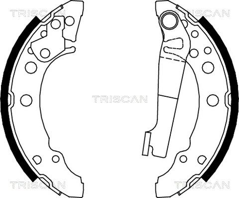 Triscan 8100 10340 - Jeu de mâchoires de frein cwaw.fr