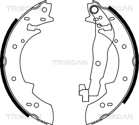 Triscan 8100 10307 - Jeu de mâchoires de frein cwaw.fr