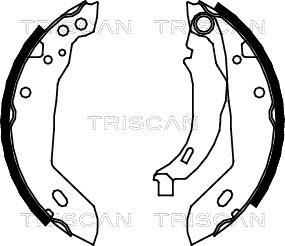 Triscan 8100 10389 - Jeu de mâchoires de frein cwaw.fr