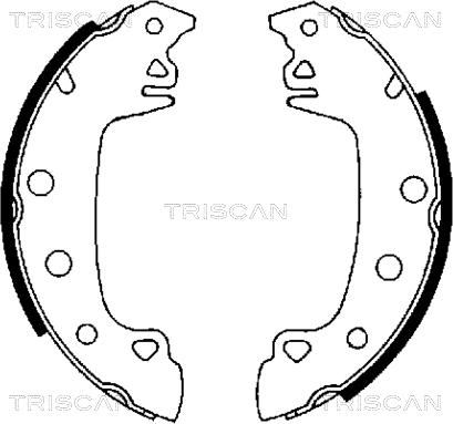 Triscan 8100 10230 - Jeu de mâchoires de frein cwaw.fr