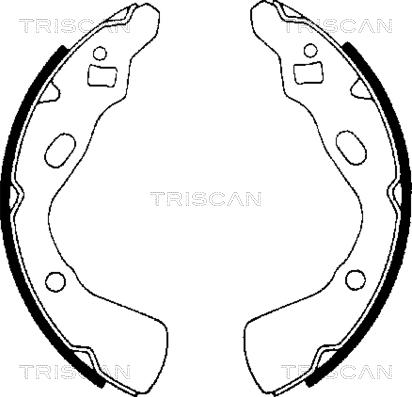 Triscan 8100 18507 - Jeu de mâchoires de frein cwaw.fr