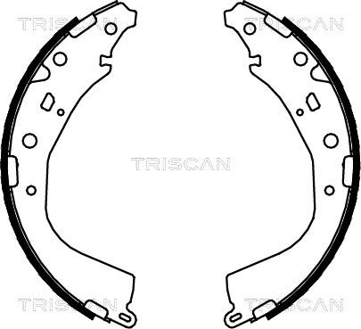 Triscan 8100 13053 - Jeu de mâchoires de frein cwaw.fr