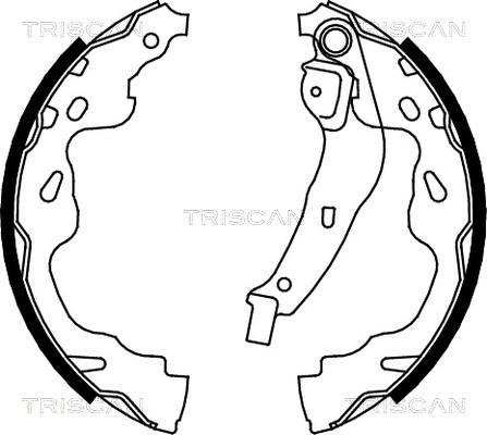 Triscan 8100 13035 - Jeu de mâchoires de frein cwaw.fr