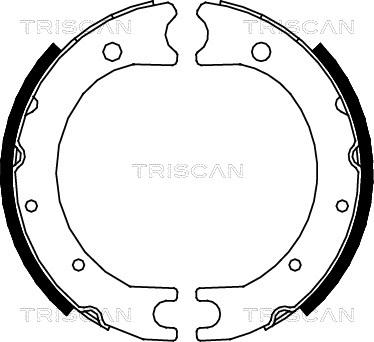 Triscan 8100 13036 - Jeu de mâchoires de frein, frein de stationnement cwaw.fr