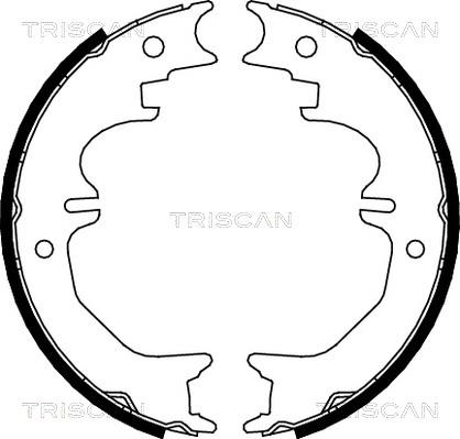 Triscan 8100 13037 - Jeu de mâchoires de frein, frein de stationnement cwaw.fr