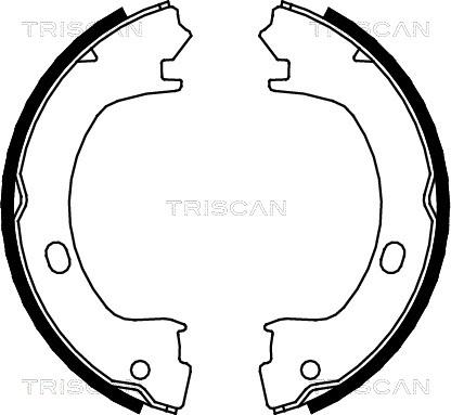 Triscan 8100 80003 - Jeu de mâchoires de frein, frein de stationnement cwaw.fr