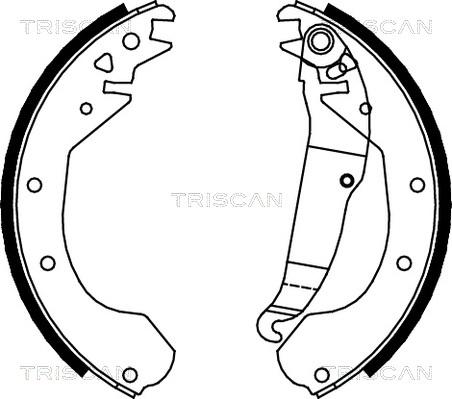 Triscan 8100 24410 - Jeu de mâchoires de frein cwaw.fr