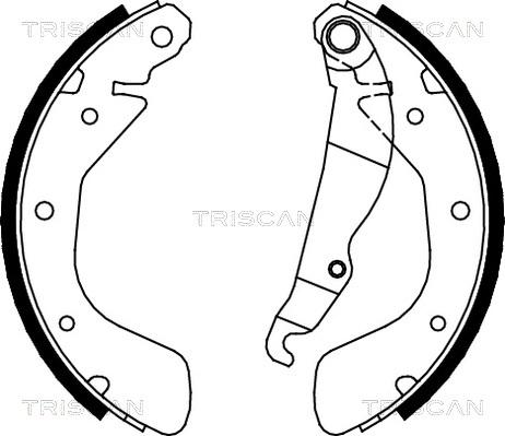 Triscan 8100 24540 - Jeu de mâchoires de frein cwaw.fr