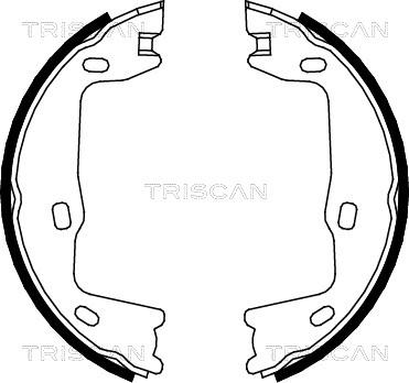 Triscan 8100 24005 - Jeu de mâchoires de frein, frein de stationnement cwaw.fr