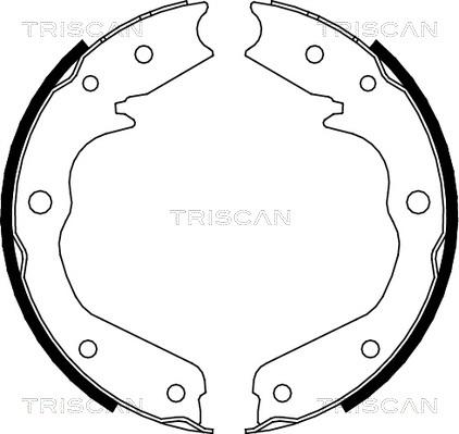 Triscan 8100 24002 - Jeu de mâchoires de frein, frein de stationnement cwaw.fr