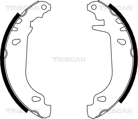 Triscan 8100 25476 - Jeu de mâchoires de frein cwaw.fr