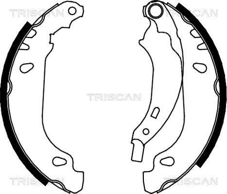 Triscan 8100 25637 - Jeu de mâchoires de frein cwaw.fr