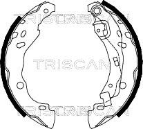 Triscan 8100 25001 - Jeu de mâchoires de frein cwaw.fr