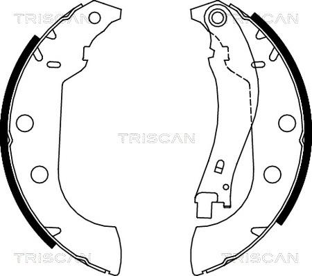 Triscan 8100 28642 - Jeu de mâchoires de frein cwaw.fr