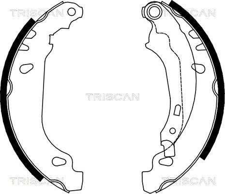 Triscan 8100 28636 - Jeu de mâchoires de frein cwaw.fr