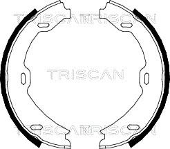 Triscan 8100 23027 - Jeu de mâchoires de frein, frein de stationnement cwaw.fr