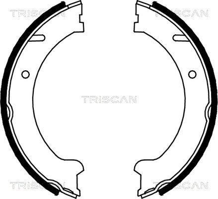 Triscan 8100 27562 - Jeu de mâchoires de frein, frein de stationnement cwaw.fr