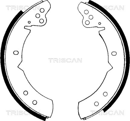 Triscan 8100 27244 - Jeu de mâchoires de frein cwaw.fr