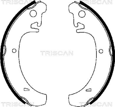 Triscan 8100 70442 - Jeu de mâchoires de frein cwaw.fr