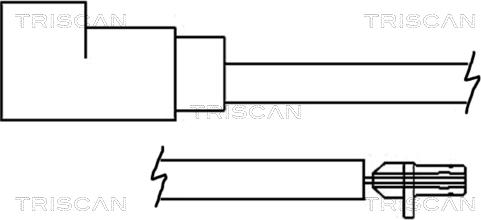 Triscan 8115 16001 - Contact d'avertissement, usure des plaquettes de frein cwaw.fr