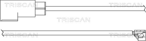 Triscan 8115 16003 - Contact d'avertissement, usure des plaquettes de frein cwaw.fr