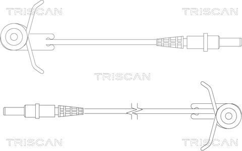 Triscan 8115 10004 - Contact d'avertissement, usure des plaquettes de frein cwaw.fr