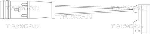 Triscan 8115 10010 - Contact d'avertissement, usure des plaquettes de frein cwaw.fr