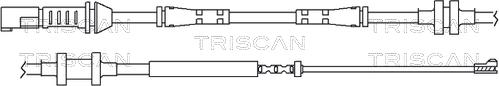 Triscan 8115 11044 - Contact d'avertissement, usure des plaquettes de frein cwaw.fr